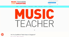 Desktop Screenshot of musicteachersjobssingapore.com